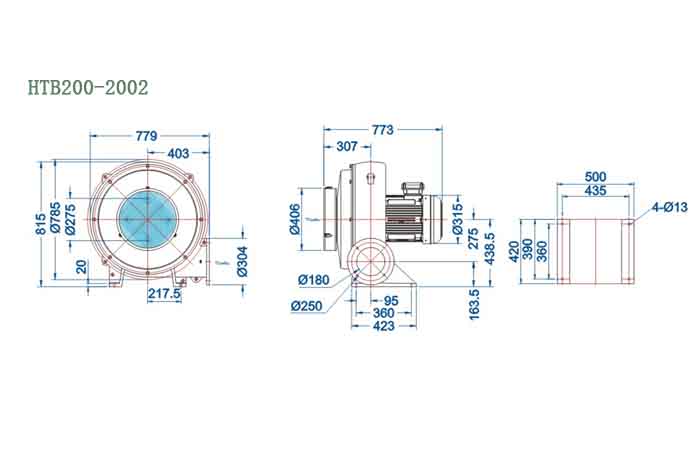 HTB200-2002,15kw透浦式風機